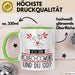 Rodeo-Cowgirl Tasse Geschenk Ich Bin Rodeo-Cowgirl Und Du So Geschenkidee Lustiger Spruch Becher Grün Trendation