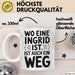 Ingrid Tasse Geschenk Wo Eine Ingrid Ist Ist Auch Ein Weg Geschenkidee Becher mit Name Weiß Trendation