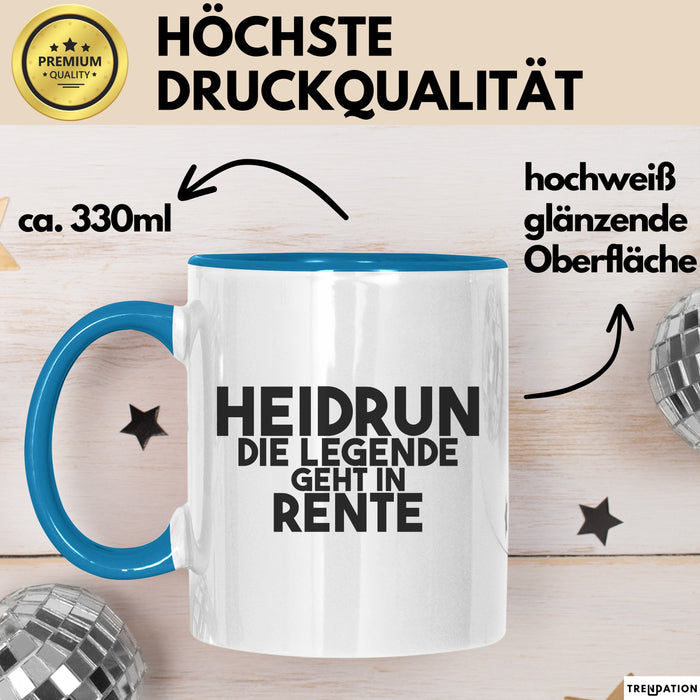 Heidrun Tasse Heidrun – Die Legende Geht In Rente Geschenk