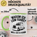 Lkw Fahrer Trucker Tasse Geschenk Lustige Geschenkidee Spruch Warum Ich Lkw Fahre Weil Ich Es Kann Grün Trendation