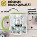 Geschenk für Tierarzthelferin Tasse Lustige Geschenkidee Geburtstag Ich Bin Tierarzthelferin Ich Darf Das Grün Trendation