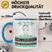 Schwiegersohn Geschenk Tasse Ich Bin Schwiegersohn Aber Sag Doch Einfach Superheld Lustige Geschenkdiee für Schwiegersohn Kaffee-Becher Blau Trendation