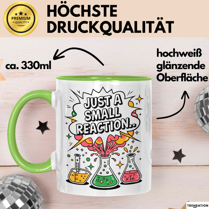 Chemiker Tasse Geschenk Lustige Geschenkidee Spruch Für Reaktions Fans Grün Trendation