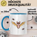 Vampir Fledermaus Halloween Feier Tasse Geschenk Lustige Geschenkidee Spruch Blau Trendation