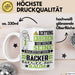 Bäcker Geschenk Tasse Lustiger Spruch Erheben Sie Sich Der Bäcker Betritt den Raum Weiß Trendation