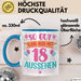 18er Geburtstag Tasse Geschenk Frauen So Gut Kann Man Mit 18 Aussehen Geschenkidee Geburtstag Blau Trendation