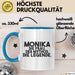 Monika Tasse Monika – Die Frau. Der Mythos. Die Legende. Geschenk Blau Trendation