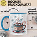Winterzeit Tasse Geschenkidee für Schneeliebhaber Blau Trendation