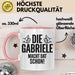 Gabriele Tasse Geschenk Die Gabriele Macht Dat Schon Geschenkidee Becher mit Name Rosa Trendation