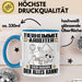 Tierheimmitarbeiter Tasse Geschenk für Tierheimmitarbeiter Der Mann Der Alles Kann Geschenkidee zum Geburtstag Blau Trendation