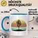 Sänger Tasse Geschenk Podcast Mikrophon Geschenkidee Mikrofon Becher Blau Trendation