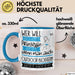 Outdoor-Bloggerin Tasse Geschenk Spruch Wer Will Schon Prinzessin Sein Wenn Man Auch Outdoor-Bloggerin Sein Kann Blau Trendation