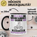 Mountainbike-Guide Tasse Geschenk für Mountainbike-Guide Geburtstag Lustiger Spruch Kaffee-Becher Was Ist Deine Superkraft Schwarz Trendation