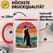 Retro Pinguin Tier Tasse Geschenk Lustige Geschenkidee Spruch Rot Trendation
