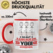 Yogi Geschenk Tasse So Gut Kann Nur Ein Yogi Aussehen Geschenkidee Kaffee-Becher Rot Trendation