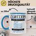 Surferin Und Prinzessin Tasse Geschenk Für Eine Surferin Geburtstag Was Ist Deine Superkraft Blau Trendation