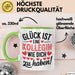 Bürokollege Tasse Geschenk Lustige Geschenkidee Spruch Glück Ist Eine Kollegin Wie Dich Zu Haben! Grün Trendation