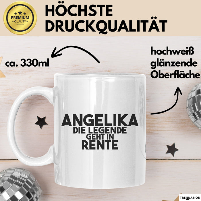 Angelika Tasse Angelika – Die Legende Geht In Rente Geschenk