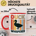 Quietscheente Tier Tasse Geschenk Lustige Geschenkidee Spruch Entenflüsterer Rot Trendation