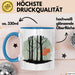 Eichhörnchen Tierliebhaber Tasse Geschenk Lustige Geschenkidee Spruch Blau Trendation