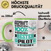 Pilot Geschenk Lustiger Spruch für Pilot Geschenkidee Bester Pilot Der Welt Grün Trendation