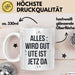 Ute Tasse Geschenk Alles Ist Gut Ute Ist Jetz Da Geschenkidee Becher mit Name Weiß Trendation