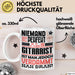 Gitarrist Geschenk Tasse Lustige Geschenkidee für Gitarrist Geburtstag Kaffee-Becher Niemand Ist Perfekt Aber Als Gitarrist Ist Man Nah Dran Weiß Trendation