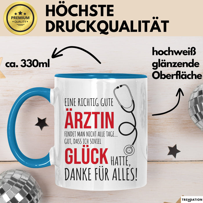 Aerztin Tasse Geschenk Eine Richtig Gute Aerztin Danke Geschenkidee Beruf