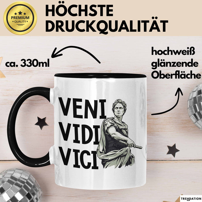 Lateinlehrer Unterricht Tasse Geschenk Lustige Geschenkidee Spruch Veni Vidi Vici Trendation