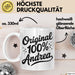 Andrea Tasse Geschenk Original 100% Andrea Geschenkidee Geburtstag Weiß Trendation