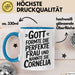 Cornelia Tasse Geschenk Gott Formte Die Perfekte Frau Cornelia Geschenkidee Blau Trendation