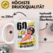 60. Geburtstag Tasse Geschenk Lustige Geschenkidee Spruch 60 Jahre Ist Es Her Da War Ich Der Schnellste Im Verkehr Weiß Trendation