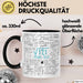Wurzel aus 121 Tasse Geschenk Mathe Fan 11. Geburtstag Humorvoll Schwarz Trendation