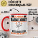 Bassgitarrist Tasse Geschenk für Bassgitarrist Geburtstag Lustiger Spruch Kaffee-Becher Was Ist Deine Superkraft Rot Trendation