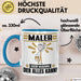 Maler Tasse Geschenk für Maler Der Mann Der Alles Kann Geschenkidee zum Geburtstag Blau Trendation