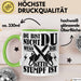Waldarbeiter Geschenk Tasse Du Bist Nicht Du Wenn Die Kette Stumpf Ist Holz-Arbeiter Kettensäge Kaffee-Becher Grün Trendation