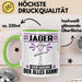 Jäger Tasse Geschenk für Jäger Der Mann Der Alles Kann Geschenkidee zum Geburtstag Grün Trendation