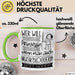 Musikbloggerin Tasse Geschenk Spruch Wer Will Schon Prinzessin Sein Wenn Man Auch Musikbloggerin Sein Kann Grün Trendation