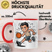 Basketballspieler Tasse Geschenkidee für Basketball Fans Rot Trendation