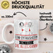 EDM-Enthusiastin Geschenk Tasse Becher Die Frau Die Allen Kann Geschenkidee für eine EDM-Enthusiastin Lustig Weiß Trendation