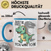 T-Rex Tasse Geschenk Just Be Whatever You Want To Be Dinsosaurier Blau Trendation