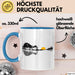 Gitarre Musikliebhaber Musiker Gitarrist Tasse Geschenk Lustige Geschenkidee Spruch Blau Trendation
