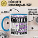 Künstler Geschenk Tasse Geschenkidee für Künstler Geburtstag Lustiger Spruch Ich Bin Künstler Ich Kann Es Dir Erklären Aber Nicht Für Dich Verstehen Blau Trendation