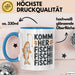 Angelliebhaber Fischer Tasse Geschenk Lustige Geschenkidee Spruch Komm Her Fischi Fischi Fischi Blau Trendation