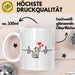 Katzen Tierliebhaber Herzschlag Tasse Geschenk Lustige Geschenkidee Spruch Weiß Trendation