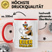 Huhn Tier Bauer Tasse Becher Geschenk Lustige Geschenkidee Spruch Eier Dealer Rot Trendation