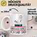 Geschenk für Hundegassi-Service Tasse Lustige Geschenkidee Geburtstag Ich Bin Hundegassi-Service Ich Darf Das Weiß Trendation
