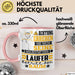 Läufer Geschenk Tasse Lustiger Spruch Erheben Sie Sich Der Läufer Betritt den Raum Rosa Trendation