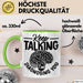 Psychotherapeut Geschenk Tasse Spruch Keep Talking I'm Diagnosing You Seelenklempner Seelenarzt Kaffee-Becher Therapeut Grün Trendation