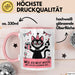 Sarkastische Katze Tasse Geschenk Lustige Geschenkidee Spruch Weil Ich Nicht Wusste, Was Ich Dir Schenken Soll Rosa Trendation